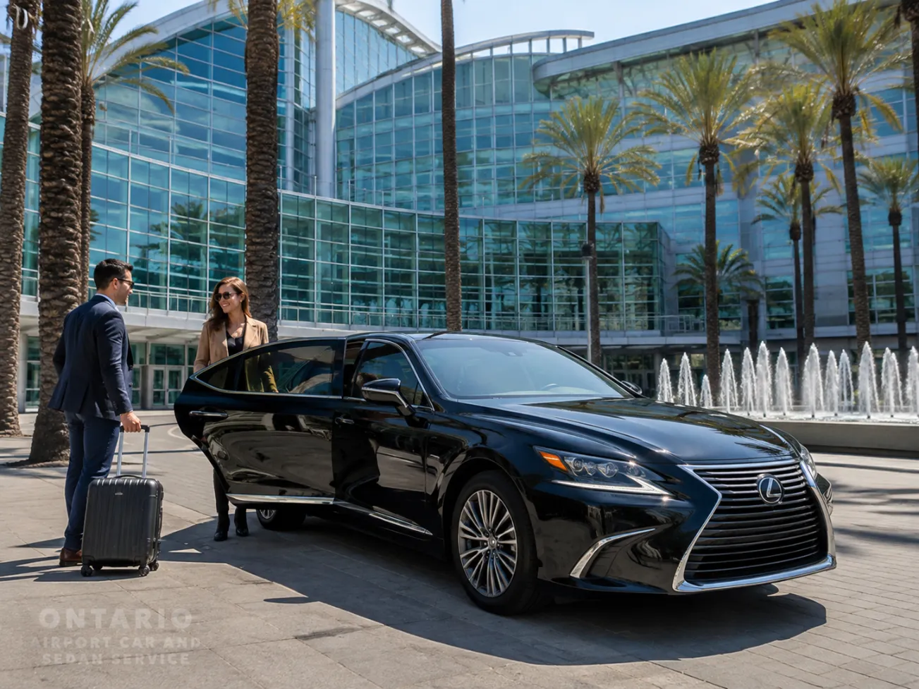 Lexus sedan transportation from Ontario Airport to Anaheim Convention Center