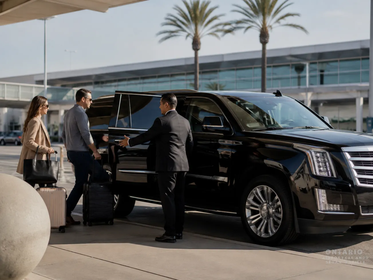 Cadillac Escalade SUV transportation to and from Ontario International Airport